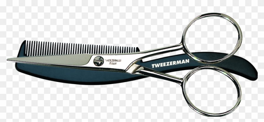Moustache Scissors And Comb Tweezerman , Png Download - Moustache Scissors And Comb Tweezerman Clipart #5872042