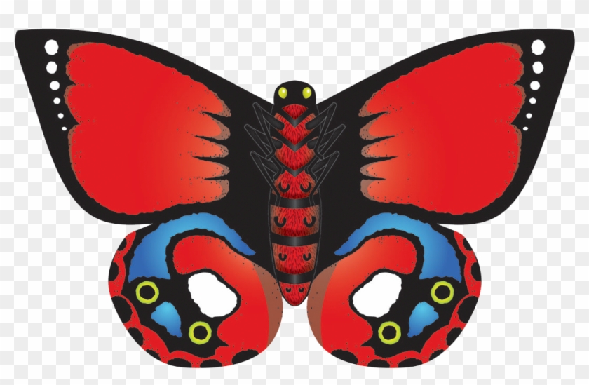 32" Indian Red Butterfly Kite - Swallowtail Butterfly Clipart #5872209