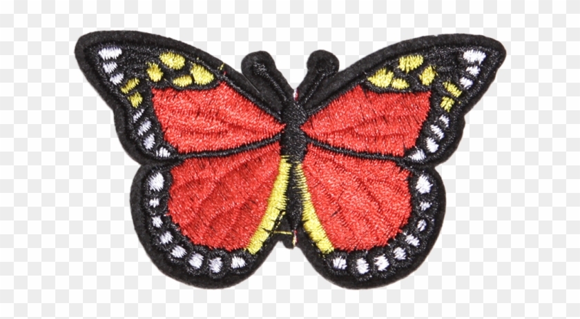 Special Red Butterfly Iron On Customized Patches - Parches De Mariposas Clipart