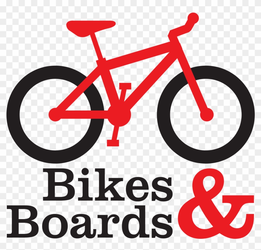 Bikes & Boards Logo - Pink Bmx Bike Clipart