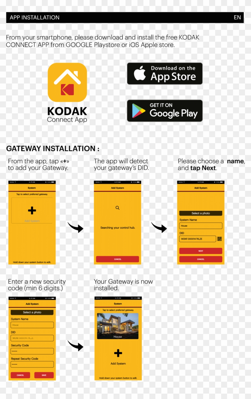 Kodak Alarm Security Sa101 - App Store Clipart #5872921