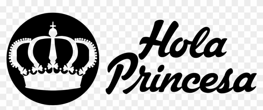Logo Horizontal Hola Princesa Negro Huec - Graphic Design Clipart