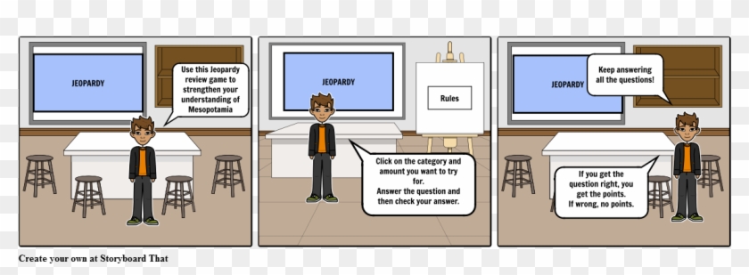 Jeopardy Game - Cartoon Clipart