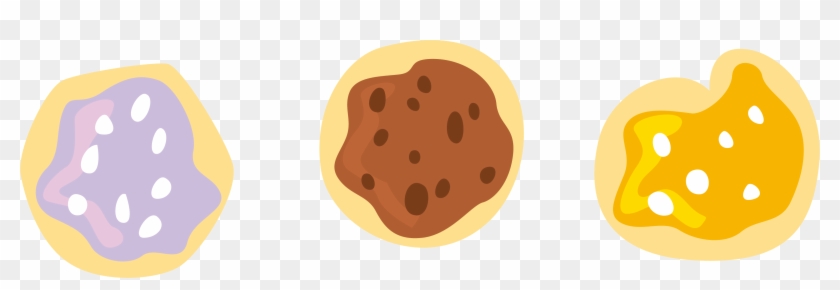 Chocolate Chip Purple Cookies - Purple Cookie Png Clipart #5873658