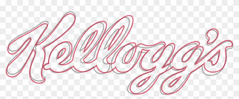 Outlines Of The New Logo On Top Of The Old One (gray) - Kelloggs Logo Transparent Clipart