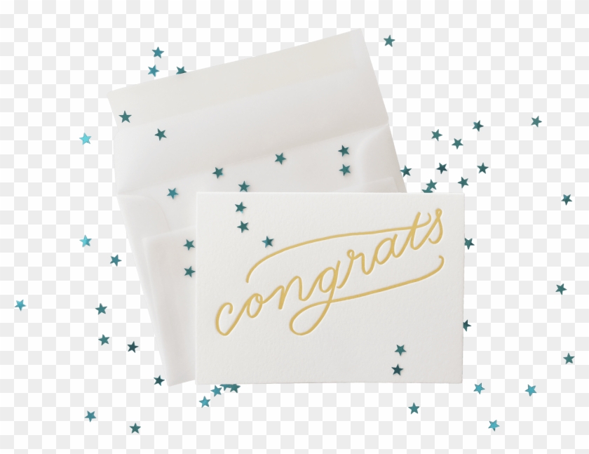 Confetti Congrats Splash - Calligraphy Clipart #5874636