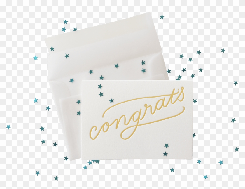 Confetti Congrats Splash - Calligraphy Clipart