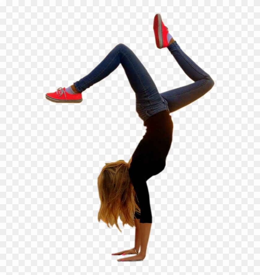 Dance Girl Png Transparent - Handstands Poses Clipart #5875514