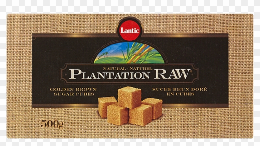 Lantic Plantation Raw Brown Sugar Cubes - Label Clipart #5875903