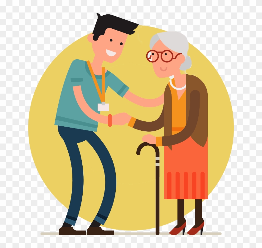 Medicinal Clipart Elderly Care - Senior Citizen Clipart Png Transparent Png