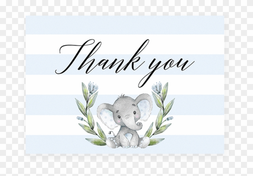 Elephant Baby Shower Thank You Cards By Littlesizzle - Marsupial Clipart
