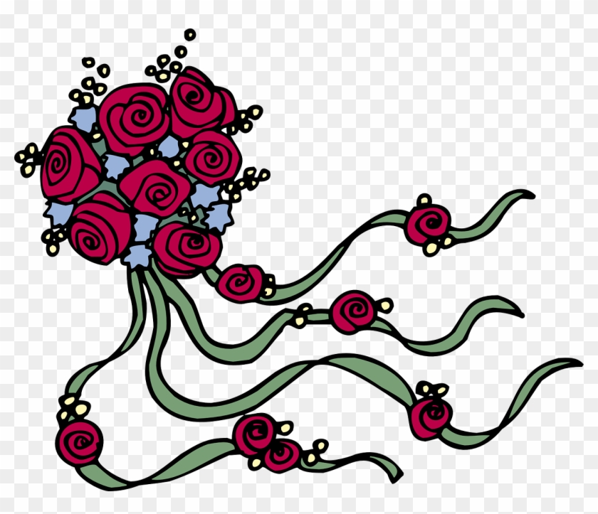 Rosa Flores Floral - Flower Clipart #5877462