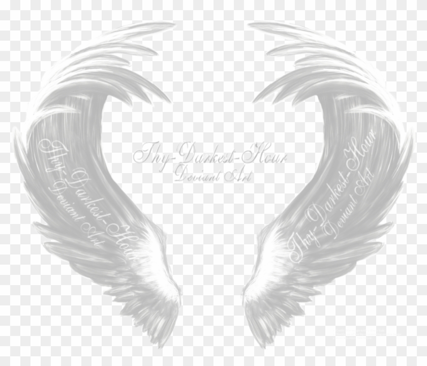 White Angel Wings - Angel White Wing Png Clipart #5878311