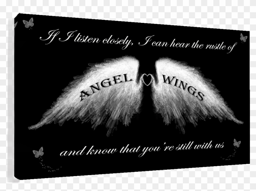 Angel Wings Wall Art Picture 'if I Listen Closely' - Arms Around You Clipart #5878394