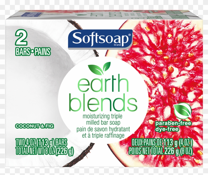 Softsoap Earth Blends Bar Soap, Coconut & Fig, Two - Softsoap Earth Blends Bar Soap Clipart #5878539