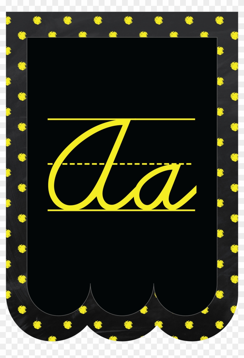 Chalkboard Clipart Scalloped - Polka Dot - Png Download #5878654