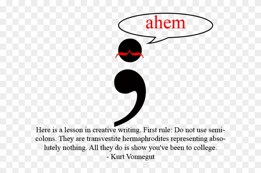 A Semicolon With A Mustache - Persi Diaconis Clipart #5878707