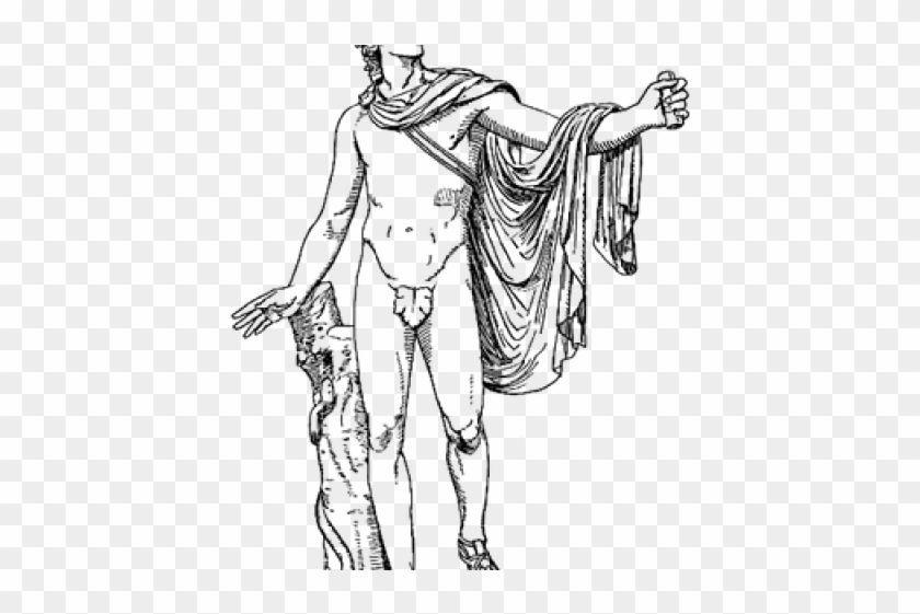 Sketch of a Greek God Pencil Drawing by Leonardo Da Vinci | AI Image |  PoweredTemplate | 129692 | PoweredTemplate.com