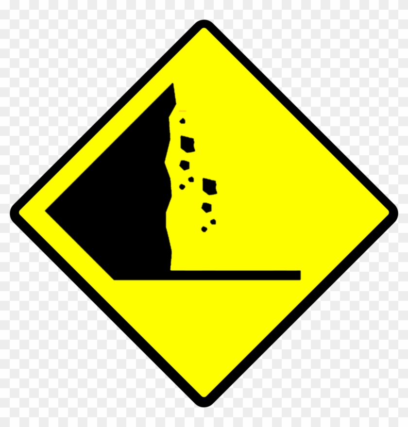Falling Debris Png - Rambu Rambu Tanah Longsor Clipart