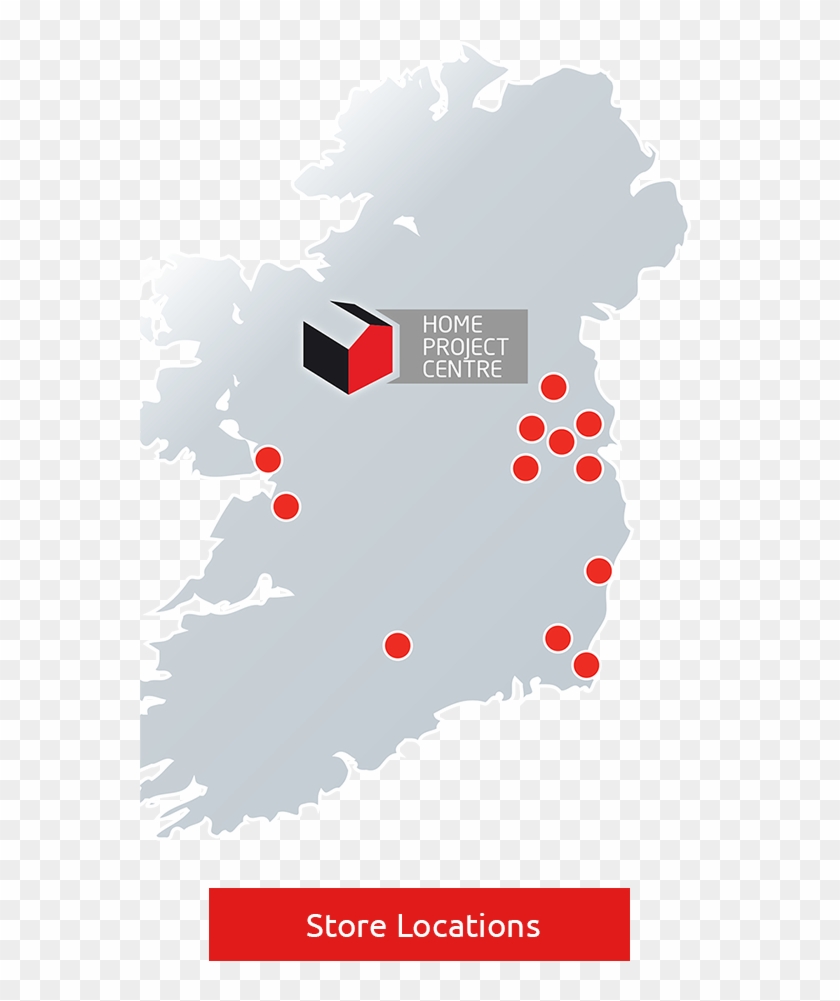 Store Finder - Train Map Ireland Clipart #5880316