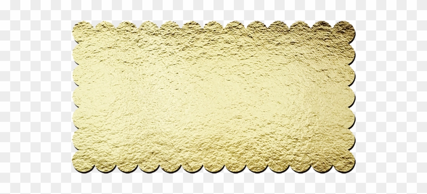 Gold Rectangular Moreada Cake Boards Feature Scalloped - Chain Clipart #5881081