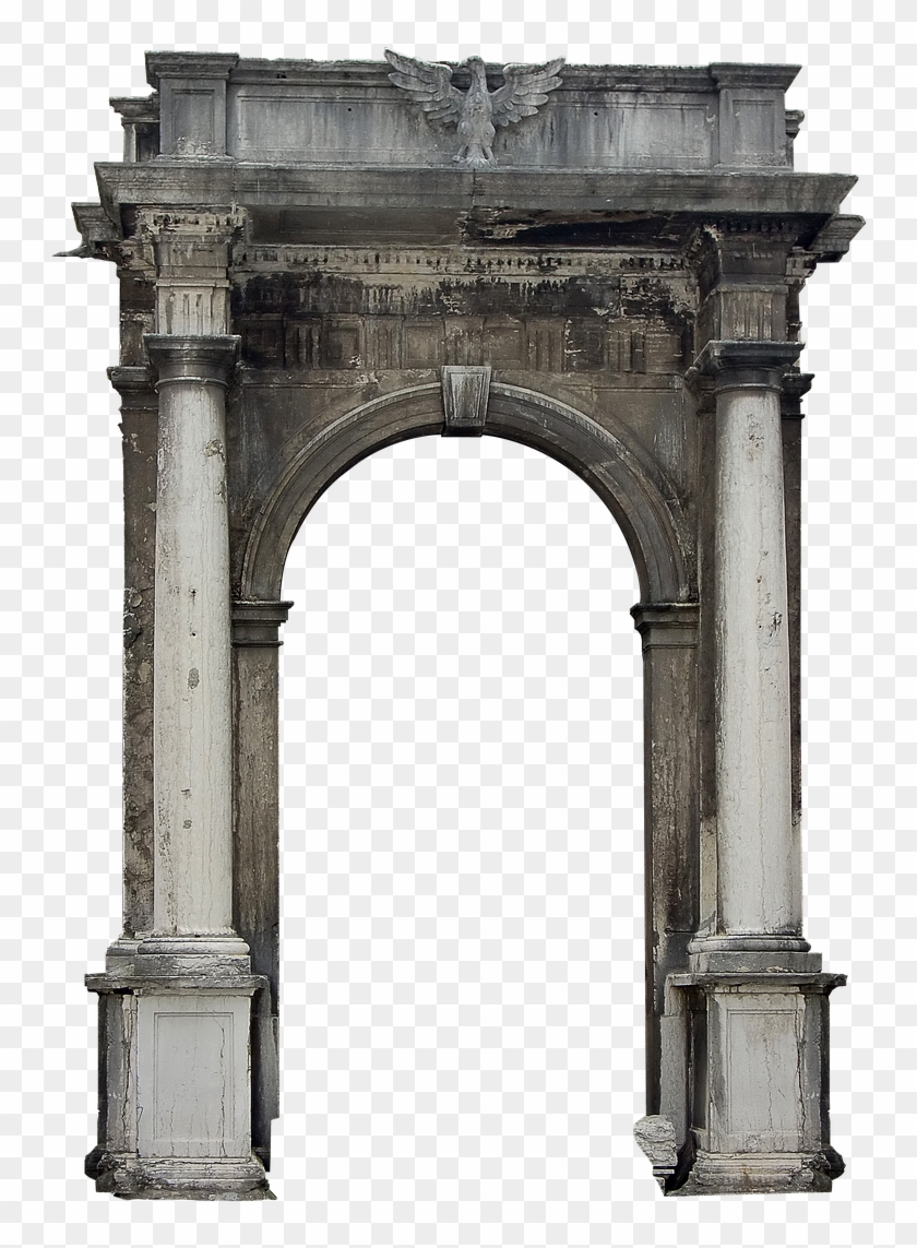 Portal Columns Architecture - Old Stone Pillar Png Clipart #5881232