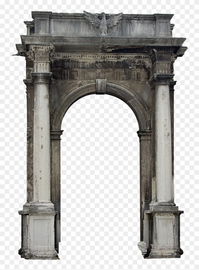 Portal Columns Architecture - Old Stone Pillar Png Clipart