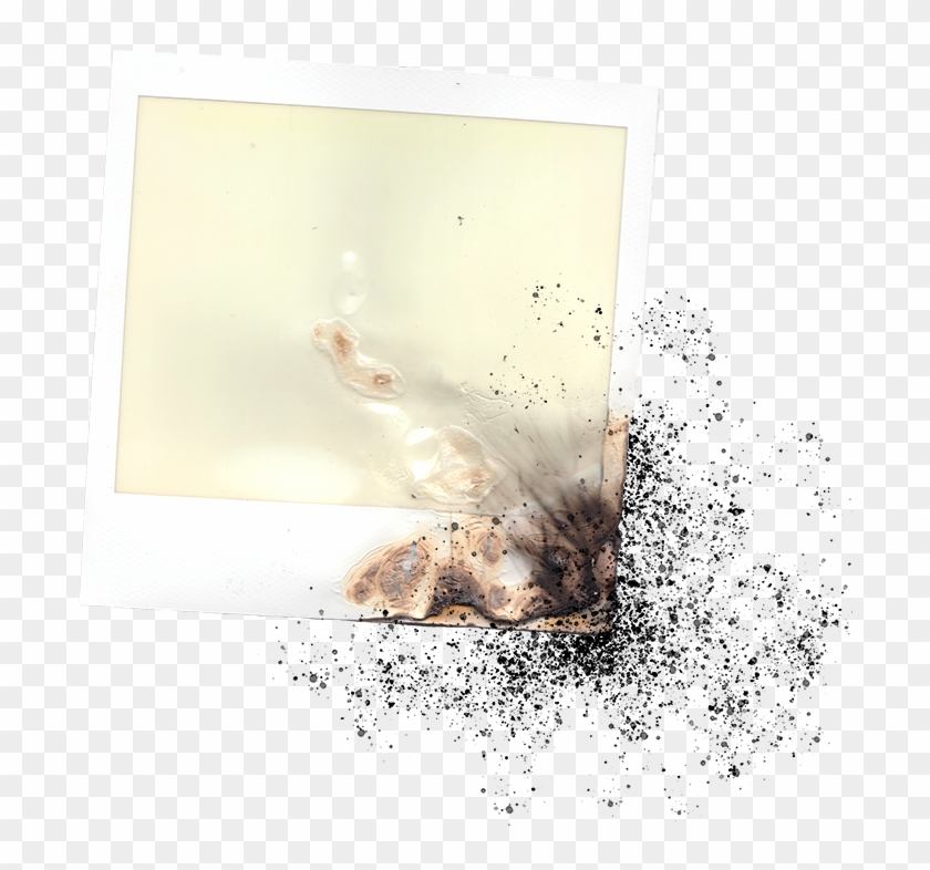 An Unused, Burned Polaroid Photograph - Burned Polaroid Frame Png Clipart #5881332