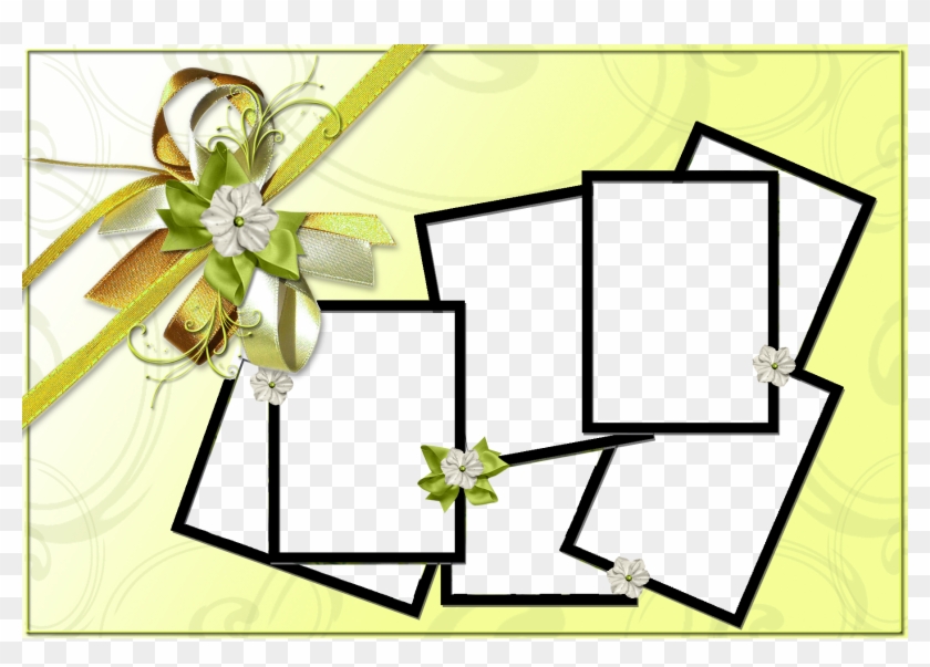 Frame-ribbon - Floral Design Clipart