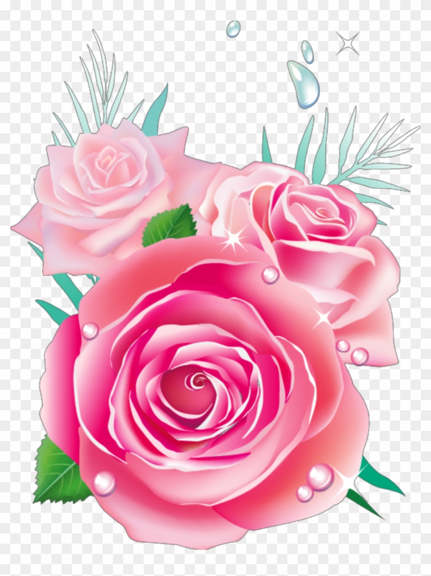 #ftestickers #watercolor #roses #pink - Feliz Dia De La Madre Vielka Clipart