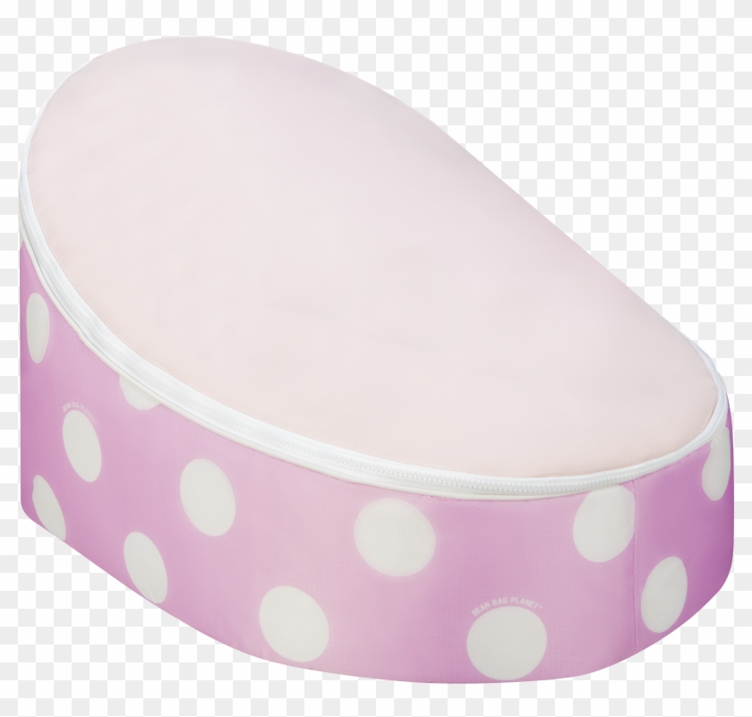 Pink Polka Dot Baby Bean Bag By Bean Bag Planet - Coffee Table Clipart #5881920