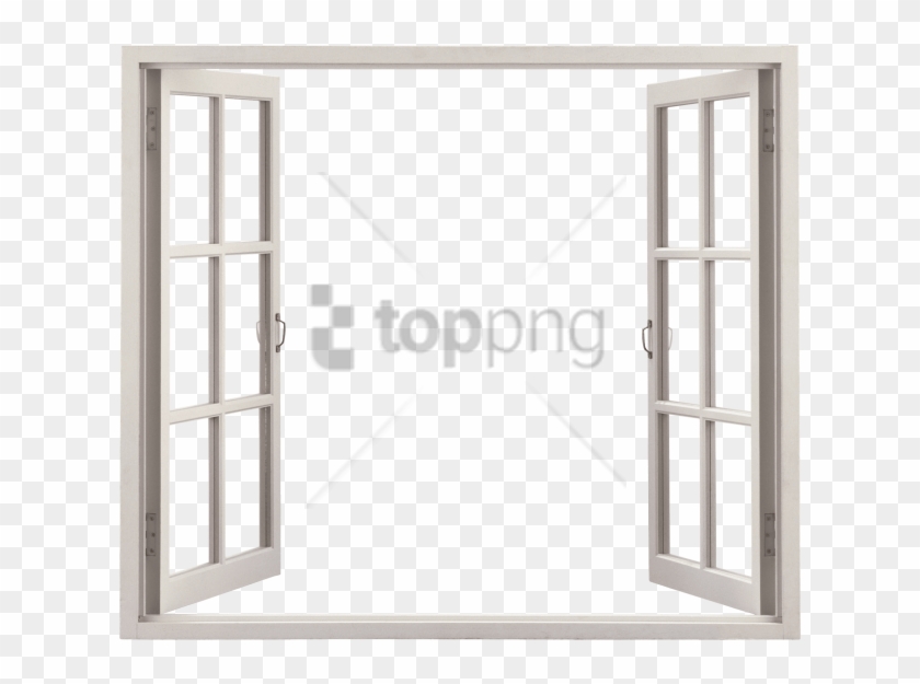 Free Png Glass Frame Png Transparent Png Image With - Open Window Frame Clipart