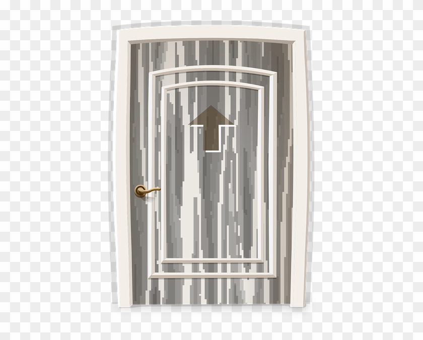 Door Entry Entrance Doorway Door Frame Gray Grey - Home Door Clipart #5882059