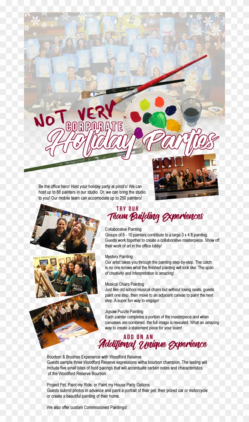 With A Full Service Bar And Catering Available, Our - Team Building Flyer Painting Clipart