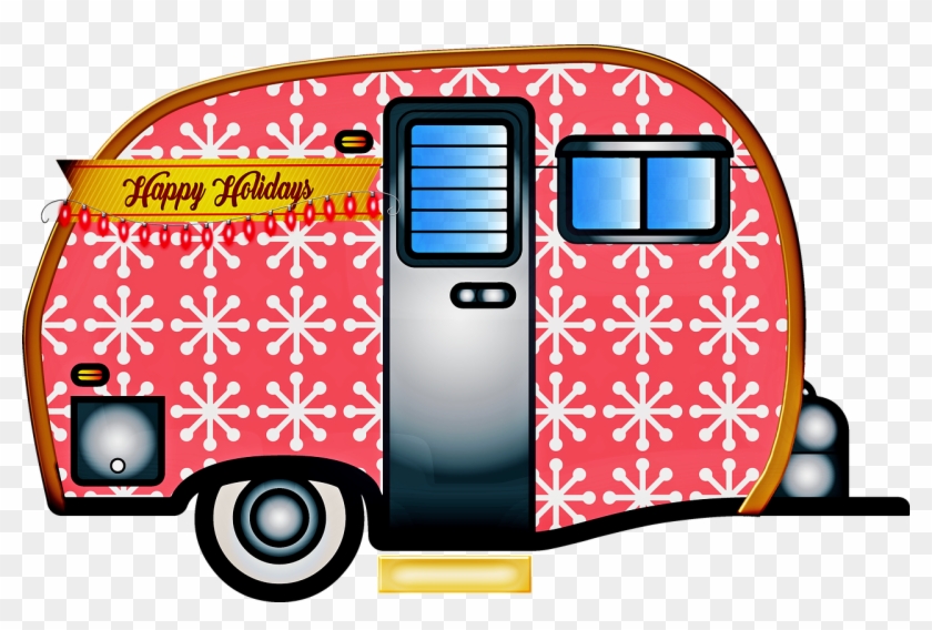 Christmas Camping Clipart