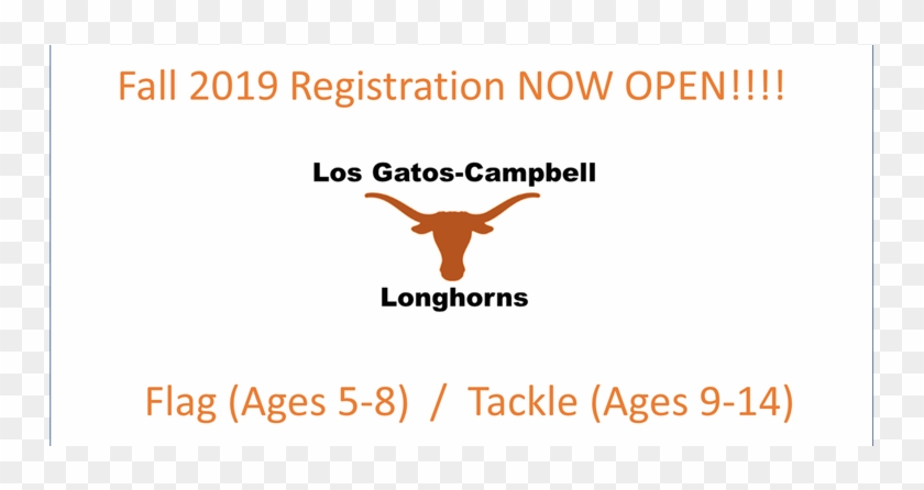 Fall Registration Now Open - Texas Longhorns Clipart #5882237