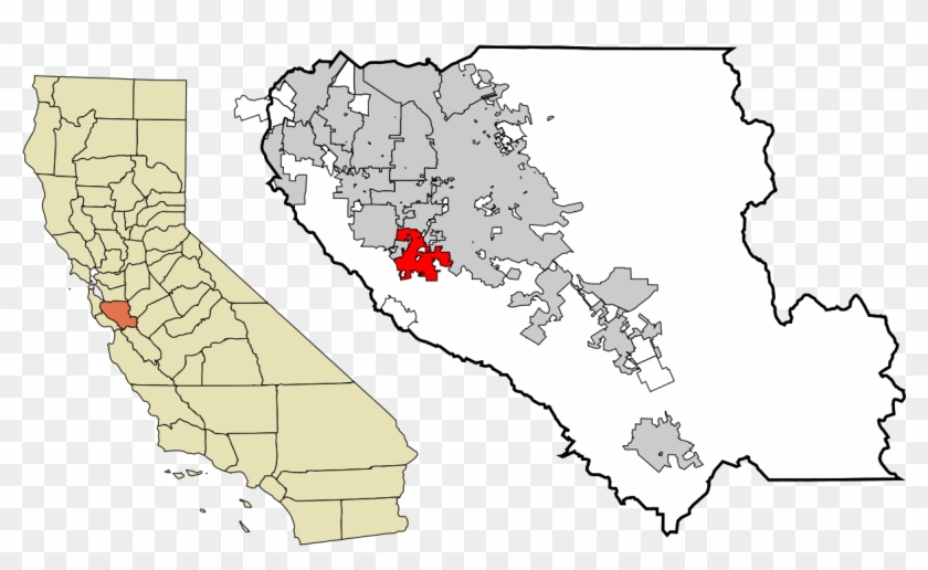 Santa Clara County California Incorporated And Unincorporated - County California Clipart