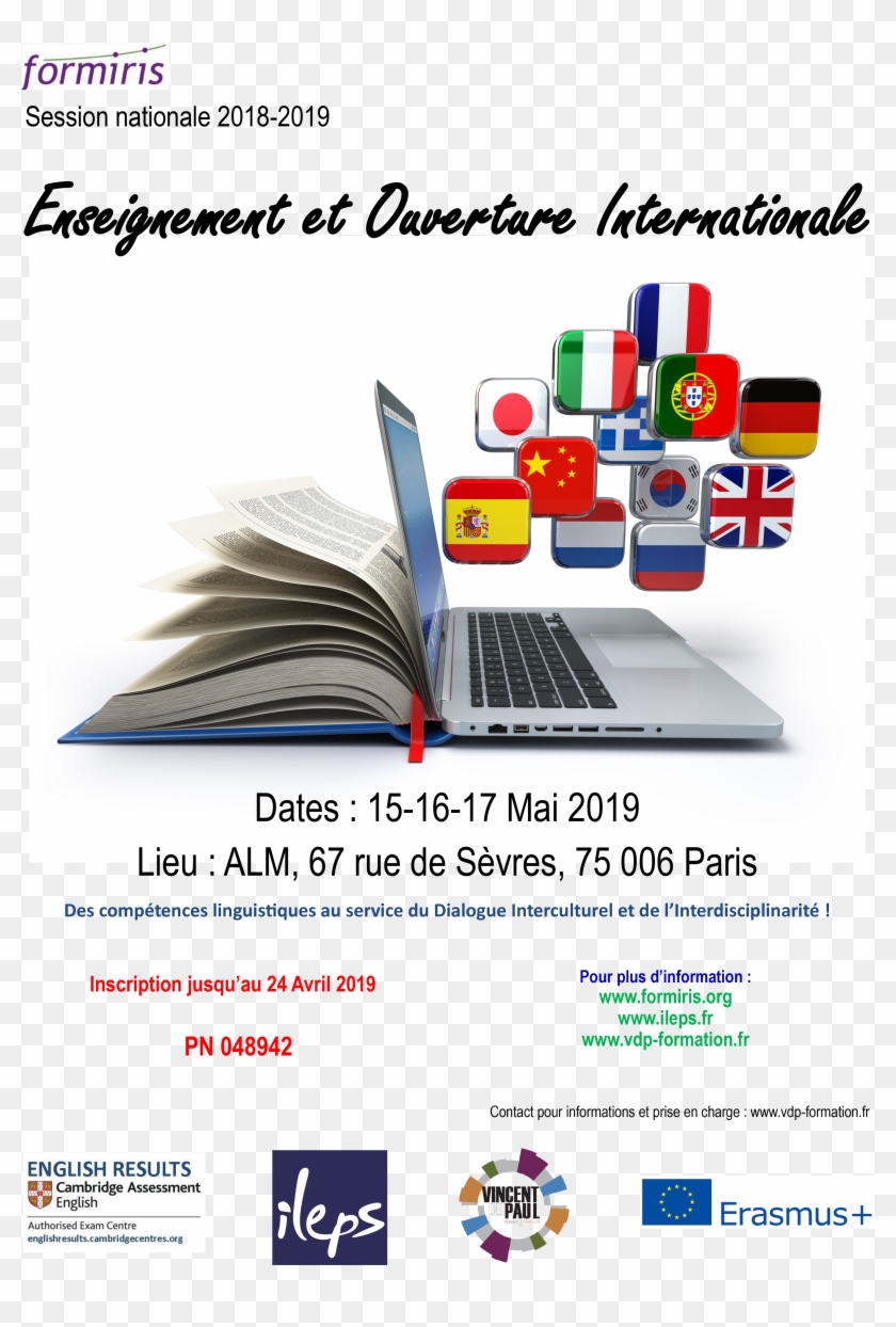 Affiche Enseignement Ouverture International - Online Translation Clipart #5882755