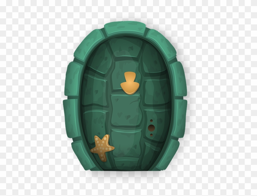 Door Oval Green Doorway Entrance Entry Door Frame - Caparazon De Tortuga Para Imprimir Clipart