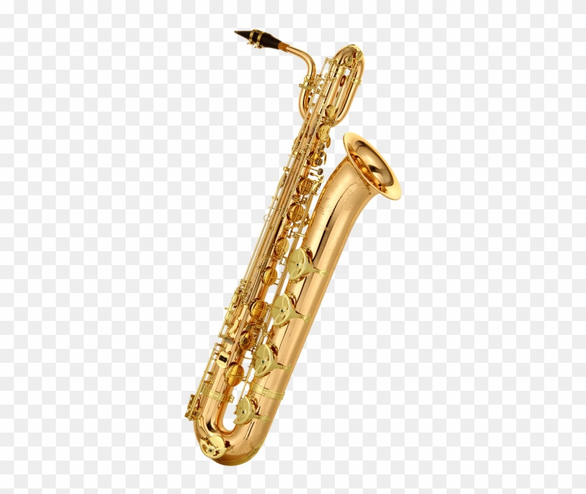Saxophone Transparent Background - Bari Sax With Transparent Background Clipart #5883052