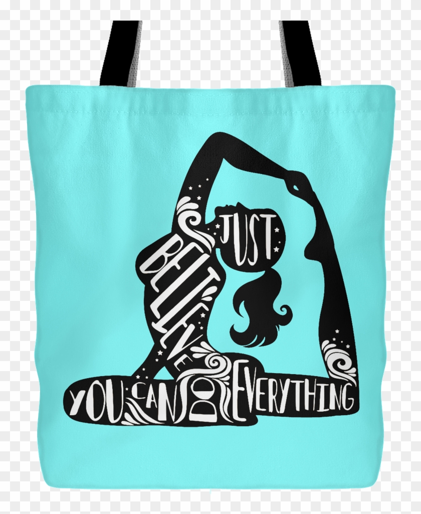 Lady Silhouette 1 Tote - Just Believe You Can Do Everything Clipart #5883139