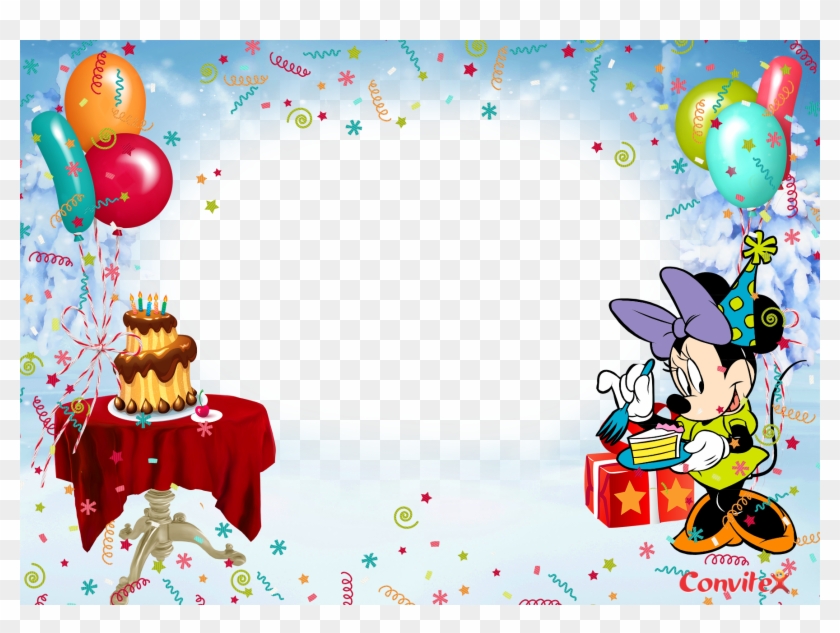 Convitex Niver Disney Minnie - Convite De Aniversario Png Clipart #5883237