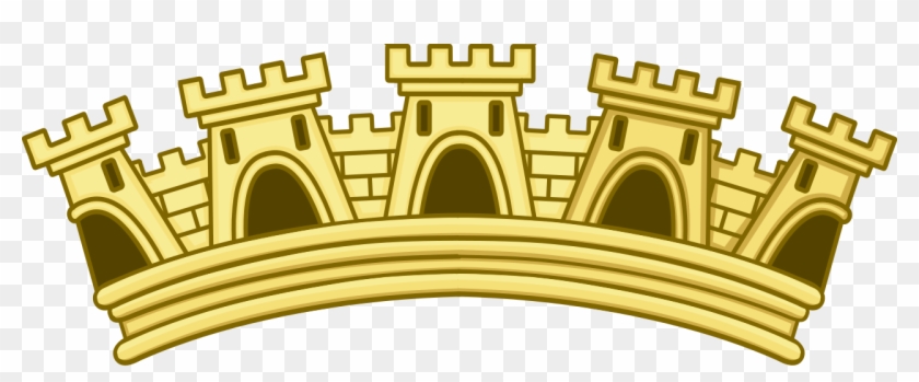 Portuguese Mural Crown - Coroa Mural Clipart