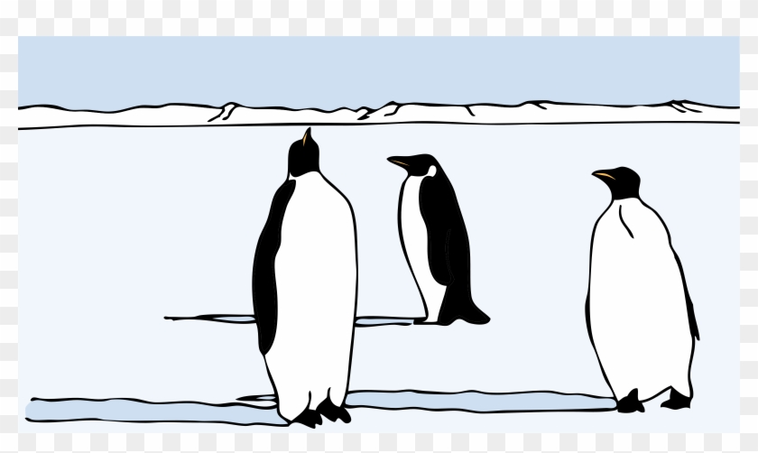 Penguins Png - Penguins On Ice Clipart Transparent Png #5883575