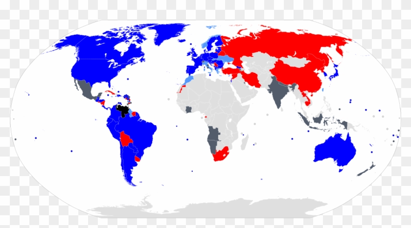 Venezuela President Recognition Map - Global Compact On Migration Map Clipart #5883603