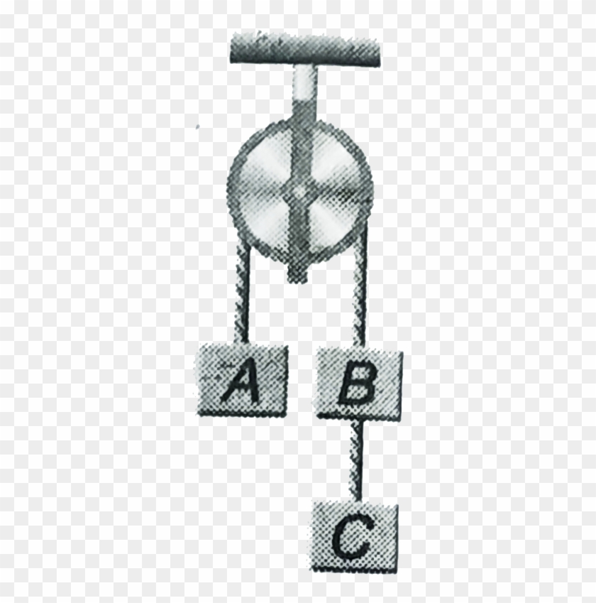 Each Are Hanging On A String Passing Over A Fixed Frictionless Clipart #5883765