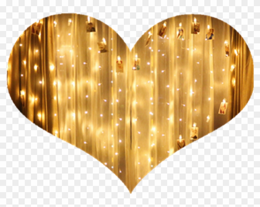 Christmas Stars Decoration Led Love Heart-shaped Lights - Heart Clipart #5884047