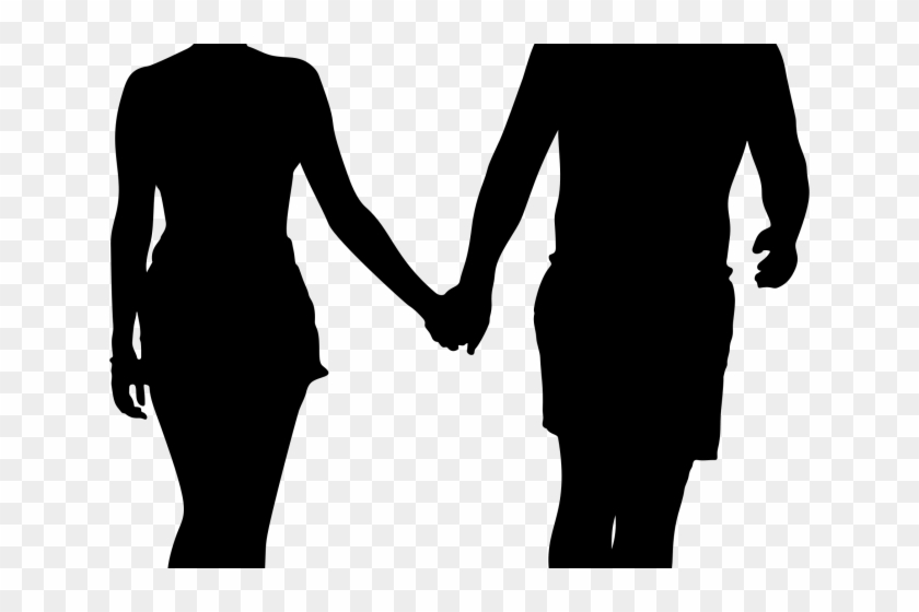 People Silhouette Clipart Couple - Couple - Png Download