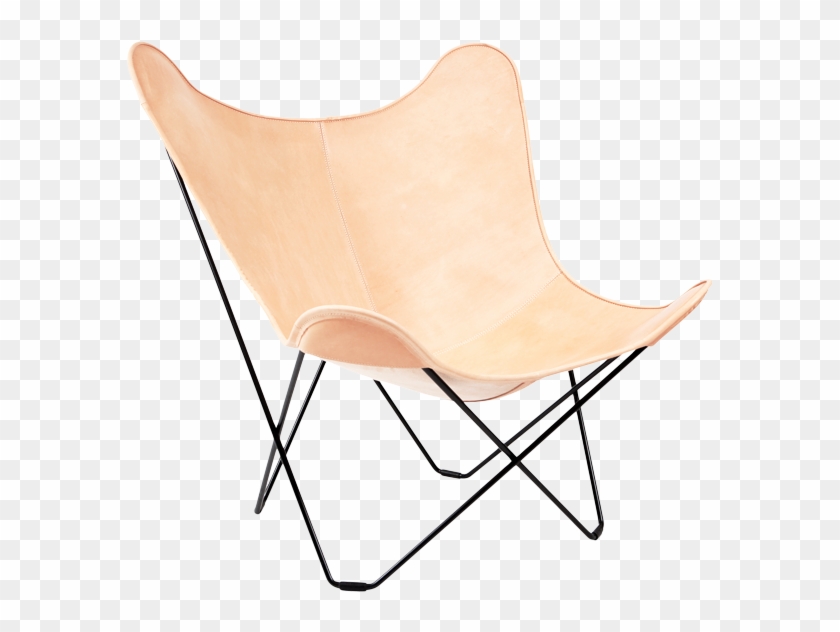 Cadeira De Borboleta Cuero Couro Natural - Butterfly Chair Clipart #5885099