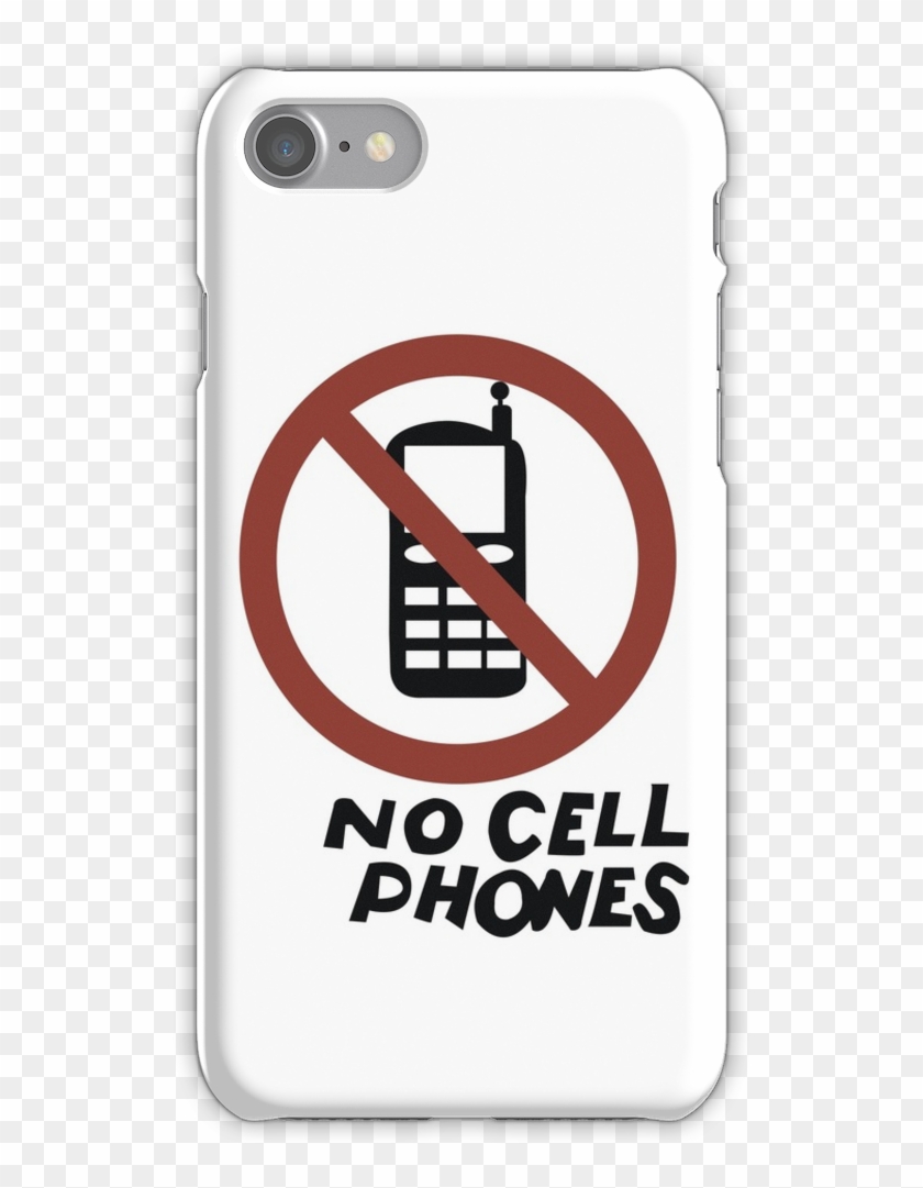No Cell Phones Iphone 7 Snap Case - Luke's Diner No Cell Phone Sign Clipart #5885409